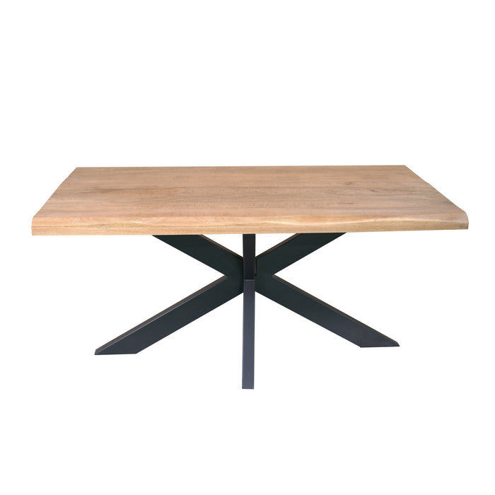 STARFURN Boomstamtafel Dakota Naturel Mangohout 140 cm-Eettafels-Starfurn