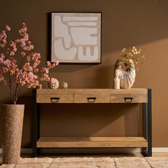 STARFURN Consoletafel Britt Mangohout Naturel 150cm-Consoletafels-Starfurn