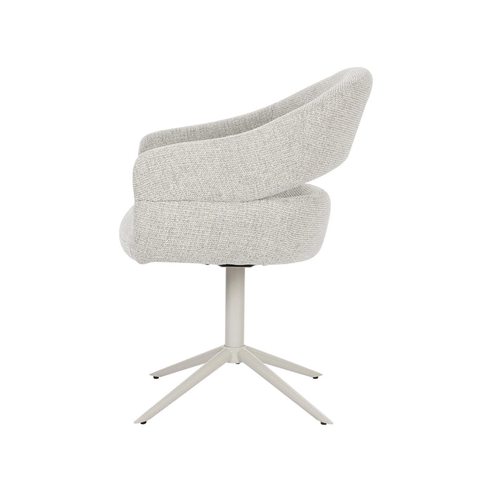 STARFURN Draaibare eetkamerstoel Lily Beige-Eetkamerstoelen-Starfurn