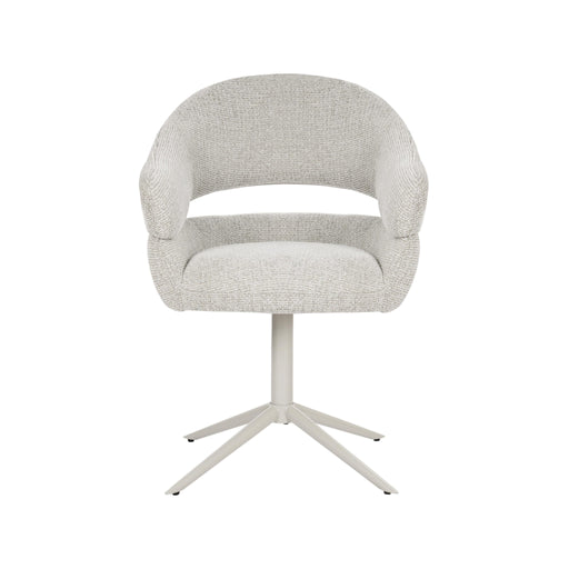 STARFURN Draaibare eetkamerstoel Lily Beige-Eetkamerstoelen-Starfurn