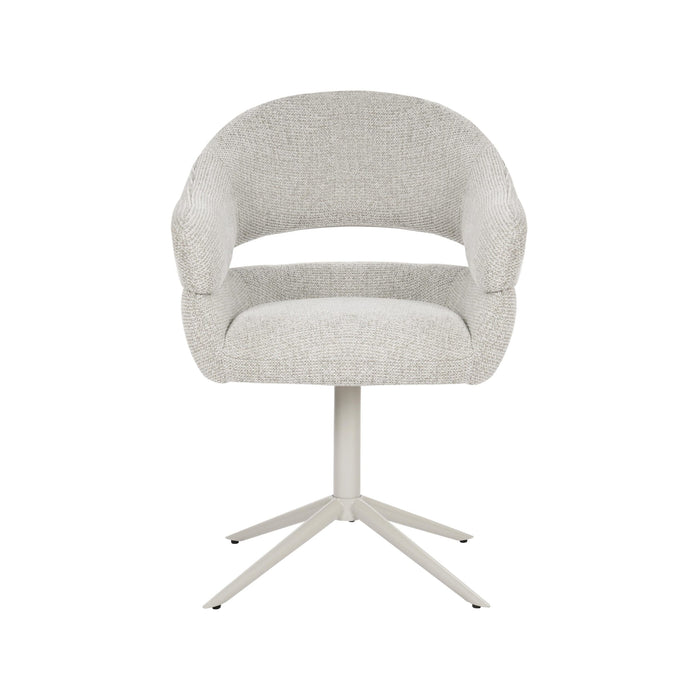 STARFURN Draaibare eetkamerstoel Lily Beige-Eetkamerstoelen-Starfurn
