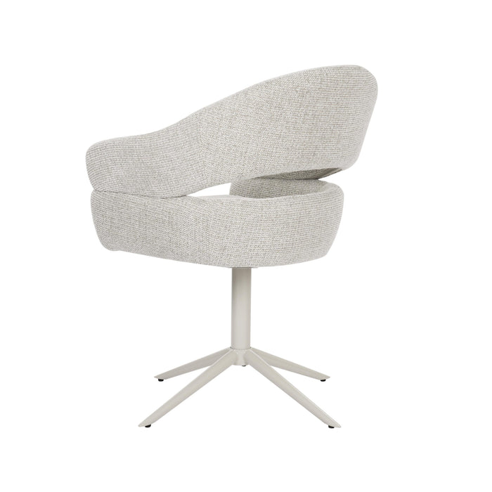 STARFURN Draaibare eetkamerstoel Lily Beige-Eetkamerstoelen-Starfurn