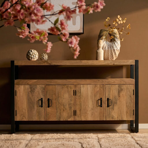 STARFURN Dressoir Britt Mangohout Naturel 175cm-Dressoirs-Starfurn