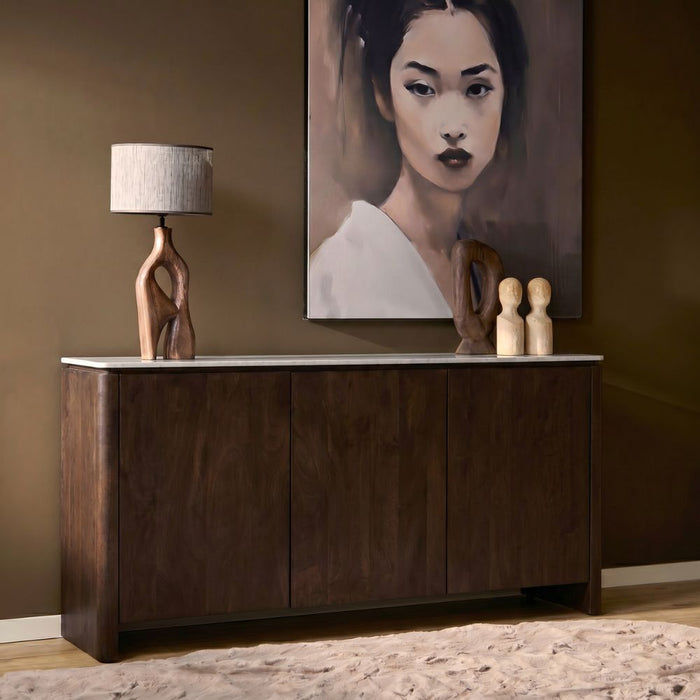 STARFURN Dressoir Dallas Bruin Mangohout 165 cm-Dressoirs-Starfurn