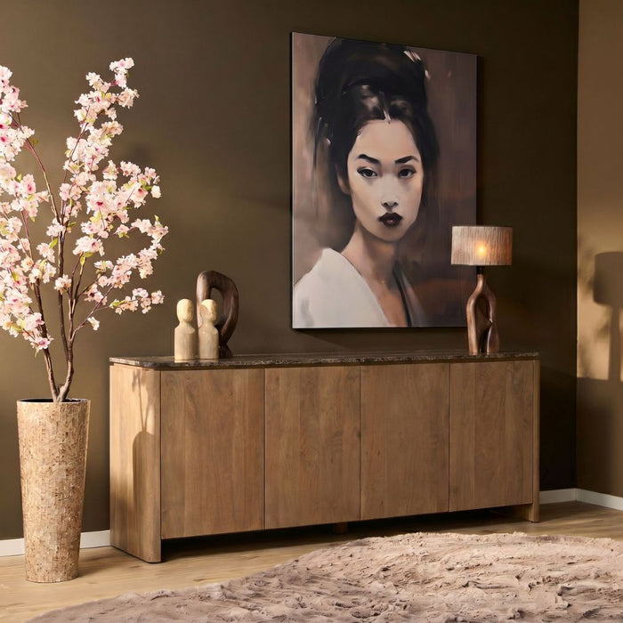 STARFURN Dressoir Dallas Naturel Mangohout 210 cm-Dressoirs-Starfurn
