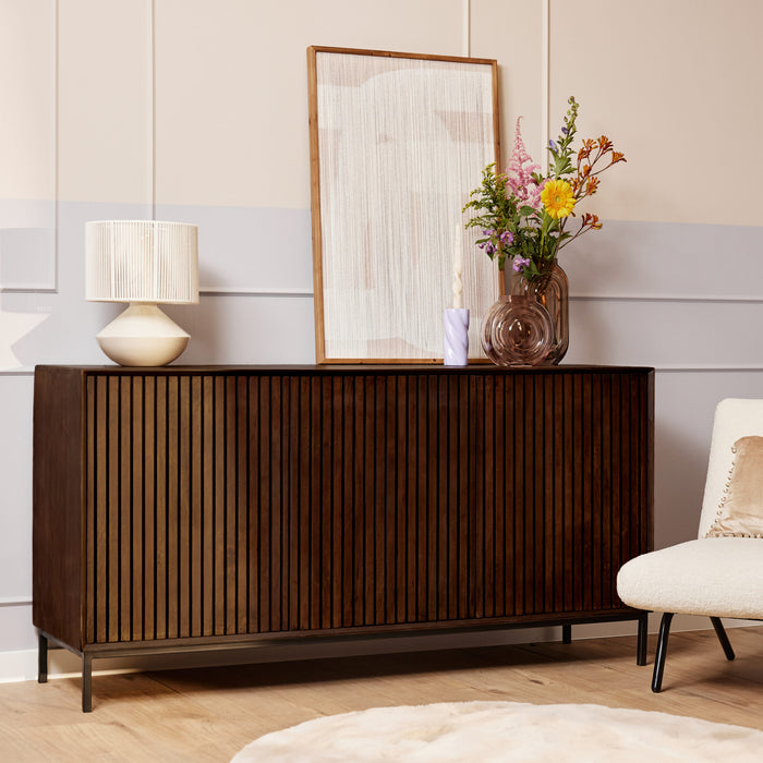 STARFURN Dressoir Madison Bruin 165 cm 165x45x55 cm-Dressoirs-Starfurn