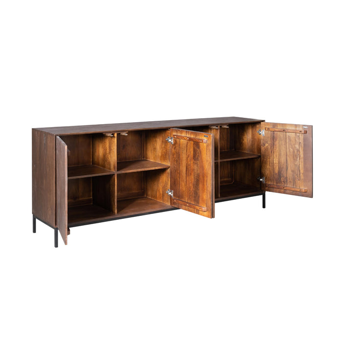STARFURN Dressoir Madison Bruin 210 cm 210x45x85 cm-Dressoirs-Starfurn