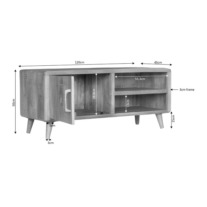 STARFURN Dressoir Madison Bruin 210 cm 210x45x85 cm-Dressoirs-Starfurn
