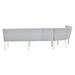 STARFURN Eetkamerbank Riff 200 cm element Beige 200x69x87 cm-Eetkamerbanken-Starfurn