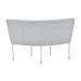 STARFURN Eetkamerbank Riff Hoek Beige 100x100x87 cm-Eetkamerbanken-Starfurn