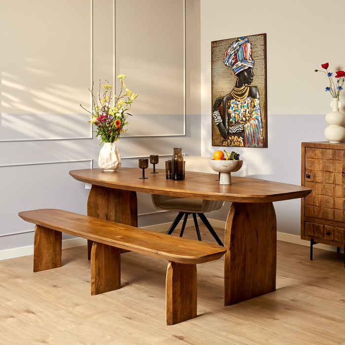 STARFURN Eetkamerbank Tense 220 cm 220x38x45 cm-Eetkamerbanken-Starfurn
