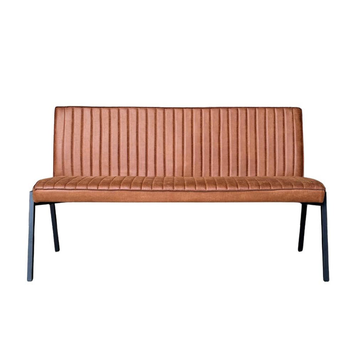 STARFURN Eetkamerbank Tivoli Bull 155 cm Cognac 155x56x88 cm-Eetkamerbanken-Starfurn