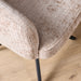 STARFURN Eetkamerstoel Bella Beige Poot Zwart Met armleuning 64x65x83 cm-Eetkamerstoelen-Starfurn