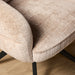STARFURN Eetkamerstoel Bella Beige Poot Zwart Met armleuning 64x65x83 cm-Eetkamerstoelen-Starfurn