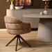 STARFURN Eetkamerstoel Bella Cinnamon Poot Bronze Met armleuning-Eetkamerstoelen-Starfurn