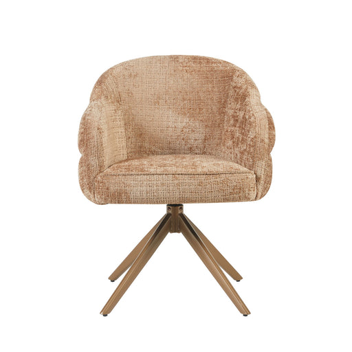 STARFURN Eetkamerstoel Bella Cinnamon Poot Bronze Met armleuning-Eetkamerstoelen-Starfurn