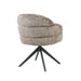 STARFURN Eetkamerstoel Bella Clay Poot Zwart Met armleuning 64x65x83 cm-Eetkamerstoelen-Starfurn