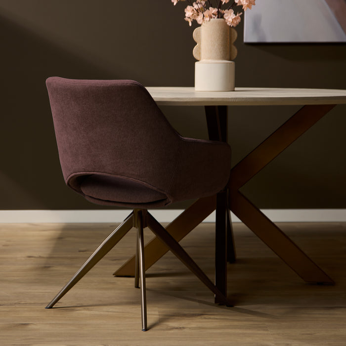 STARFURN Eetkamerstoel Daisy | Purple-Eetkamerstoelen-Starfurn