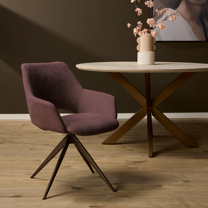 STARFURN Eetkamerstoel Daisy | Purple-Eetkamerstoelen-Starfurn