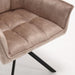 STARFURN Eetkamerstoel Dani Fluweel Beige 65x56x85 cm-Eetkamerstoelen-Starfurn