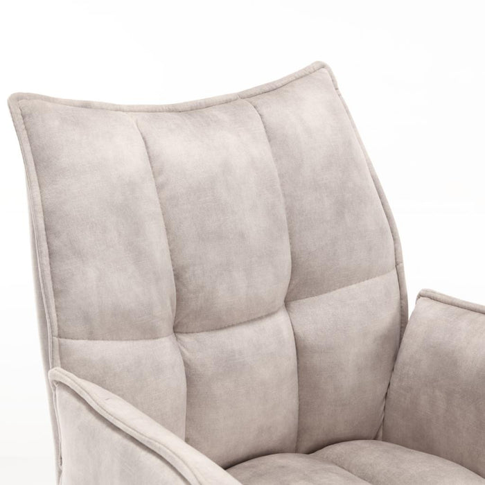 STARFURN Eetkamerstoel Dani Fluweel Champagne 65x56x85 cm-Eetkamerstoelen-Starfurn
