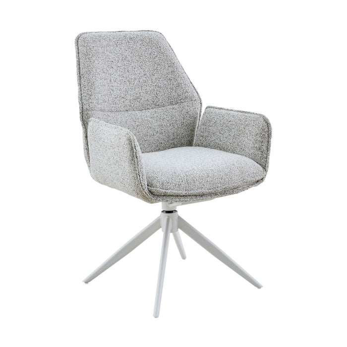 STARFURN Eetkamerstoel Hera Licht Grijs Met armleuning 63x63x83 cm-Eetkamerstoelen-Starfurn