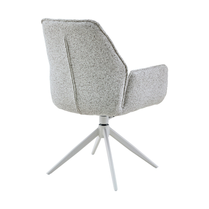 STARFURN Eetkamerstoel Hera Licht Grijs Met armleuning 63x63x83 cm-Eetkamerstoelen-Starfurn