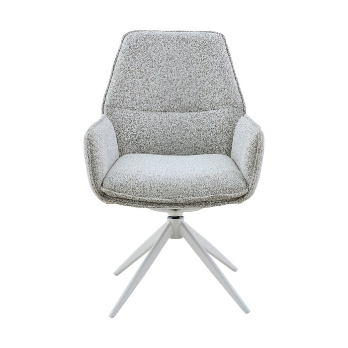 STARFURN Eetkamerstoel Hera Licht Grijs Met armleuning 63x63x83 cm-Eetkamerstoelen-Starfurn