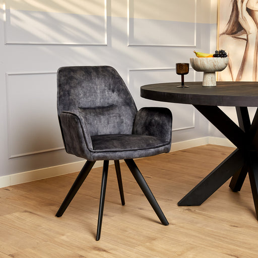 STARFURN Eetkamerstoel Nova Antraciet 60x65x89 cm-Eetkamerstoelen-Starfurn
