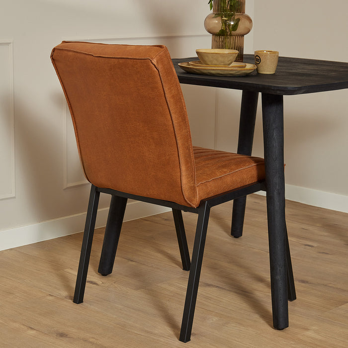 STARFURN Eetkamerstoel Tivoli Bull Cognac 52x56x88 cm-Eetkamerstoelen-Starfurn