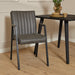 STARFURN Eetkamerstoel Tivoli met armleuning Bull Antraciet 52x56x88 cm-Eetkamerstoelen-Starfurn