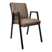 STARFURN Eetkamerstoel Tivoli met armleuning Bull Bruin 52x56x88 cm-Eetkamerstoelen-Starfurn