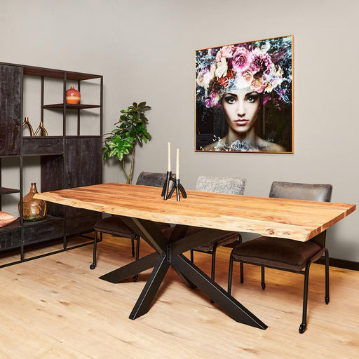 STARFURN Eettafel Boomstamtafel Live Edge 240 cm 240x100x76 cm-Eettafels-Starfurn