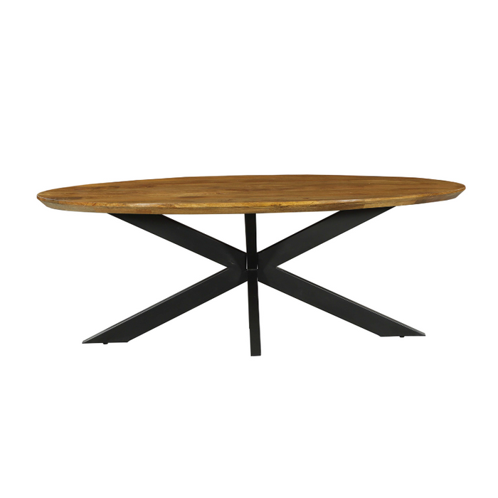 STARFURN Eettafel Eetkamertafel Brandy Ovaal 240 cm 240x110x76 cm-Eettafels-Starfurn