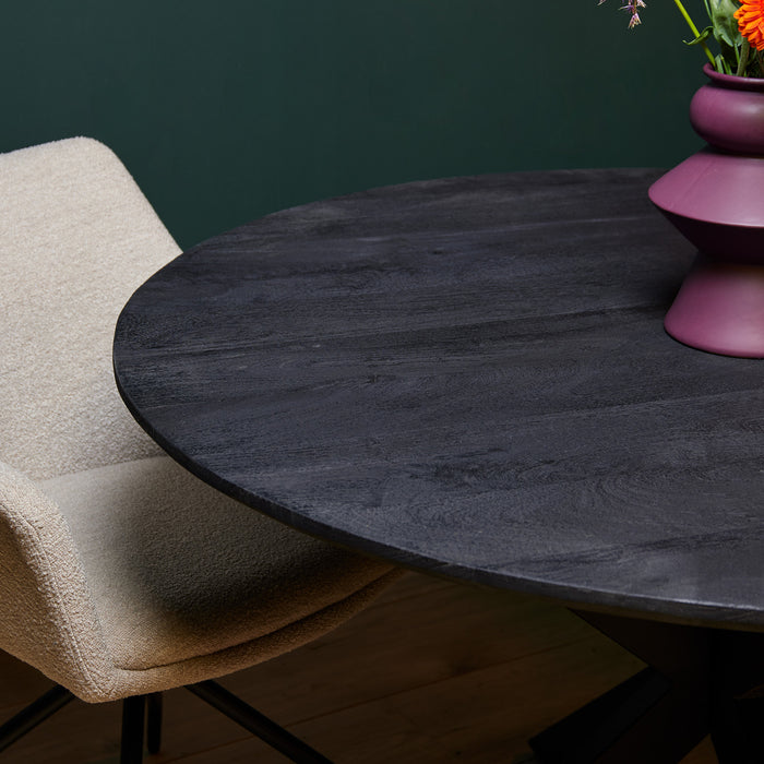 STARFURN Eettafel Eetkamertafel New York Rond 140 cm 140x140x76 cm-Eettafels-Starfurn