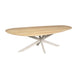 STARFURN Eettafel Eiken eettafel Cloud 210 cm Naturel Poot Zand-Eettafels-Starfurn