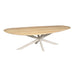 STARFURN Eettafel Eiken eettafel Cloud 280 cm Naturel Poot Zand-Eettafels-Starfurn