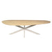 STARFURN Eettafel Eiken eettafel Cloud 280 cm Naturel Poot Zand-Eettafels-Starfurn