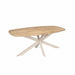 STARFURN Eettafel Eiken eettafel Ferris Deens Ovaal 180 cm Naturel Poot-Eettafels-Starfurn