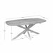 STARFURN Eettafel Eiken eettafel Ferris Deens Ovaal 180 cm Naturel Poot-Eettafels-Starfurn