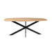 STARFURN Eettafel Eiken eettafel Ferris Deens Ovaal 200 cm Naturel-Eettafels-Starfurn