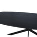 STARFURN Eettafel Eiken eettafel Ferris Deens Ovaal 200 cm Zwart-Eettafels-Starfurn