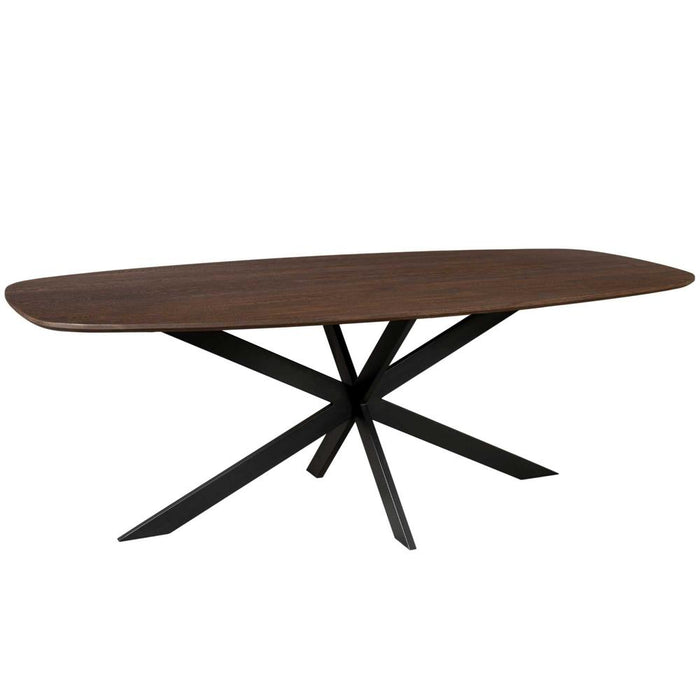 STARFURN Eettafel Eiken eettafel Ferris Deens Ovaal 240 cm Bruin-Eettafels-Starfurn