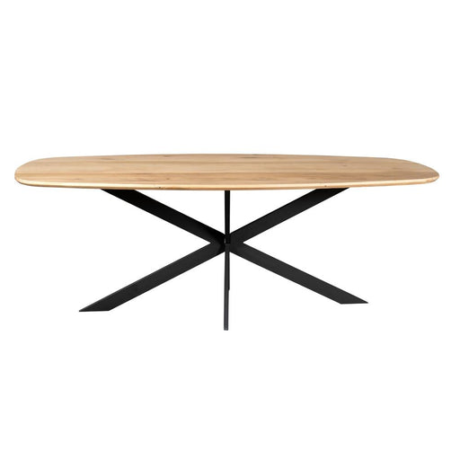 STARFURN Eettafel Eiken eettafel Ferris Deens Ovaal 240 cm Naturel-Eettafels-Starfurn