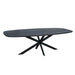 STARFURN Eettafel Eiken eettafel Ferris Deens Ovaal 240 cm Zwart-Eettafels-Starfurn