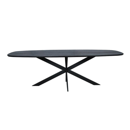 STARFURN Eettafel Eiken eettafel Ferris Deens Ovaal 240 cm Zwart-Eettafels-Starfurn