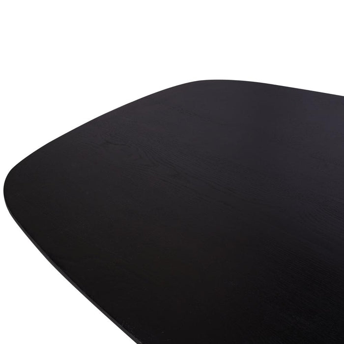 STARFURN Eettafel Eiken eettafel Ferris Deens Ovaal 240 cm Zwart-Eettafels-Starfurn