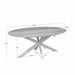STARFURN Eettafel Eiken eettafel Ferris Ovaal 180 cm Naturel Poot Zand-Eettafels-Starfurn