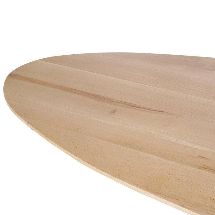 STARFURN Eettafel Eiken eettafel Ferris Ovaal 210 cm Naturel 210x100x76 cm-Eettafels-Starfurn