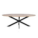 STARFURN Eettafel Eiken eettafel Ferris Ovaal 240 cm Naturel 240x110x76 cm-Eettafels-Starfurn